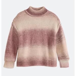 Women's Gradient Pink Mock Turtleneck Maternity Sweater from Market & Spruce